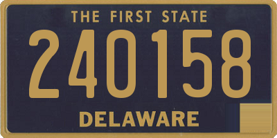 DE license plate 240158