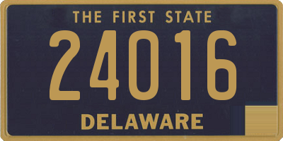 DE license plate 24016