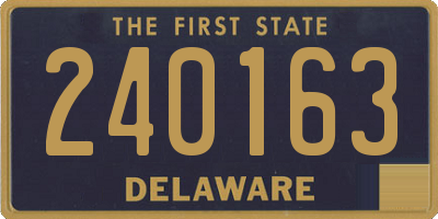 DE license plate 240163