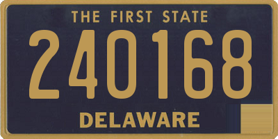 DE license plate 240168