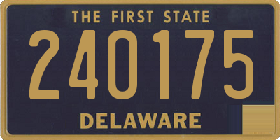 DE license plate 240175