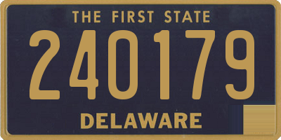 DE license plate 240179