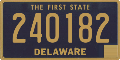 DE license plate 240182