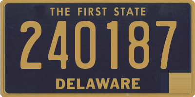 DE license plate 240187