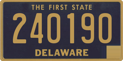 DE license plate 240190