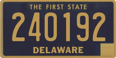 DE license plate 240192