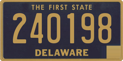 DE license plate 240198