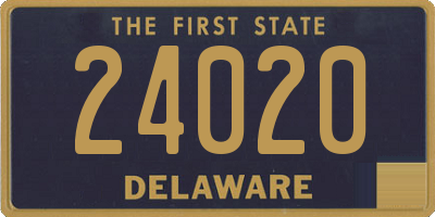 DE license plate 24020