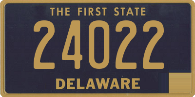 DE license plate 24022