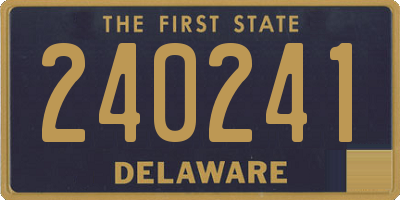 DE license plate 240241