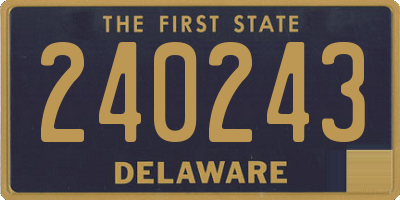 DE license plate 240243
