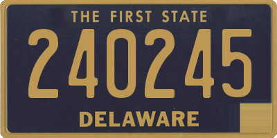 DE license plate 240245