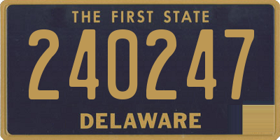 DE license plate 240247