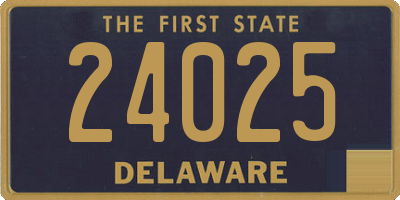 DE license plate 24025