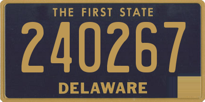 DE license plate 240267