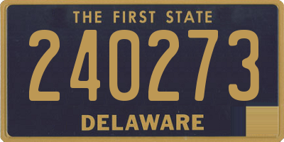 DE license plate 240273