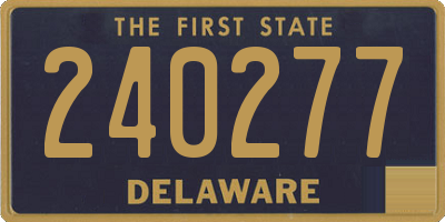 DE license plate 240277