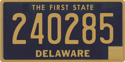 DE license plate 240285