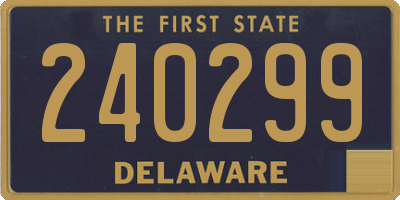 DE license plate 240299