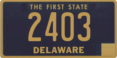 DE license plate 2403