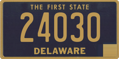 DE license plate 24030