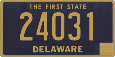 DE license plate 24031