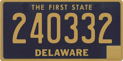 DE license plate 240332
