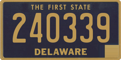 DE license plate 240339