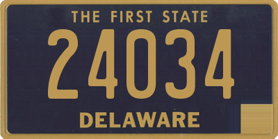 DE license plate 24034