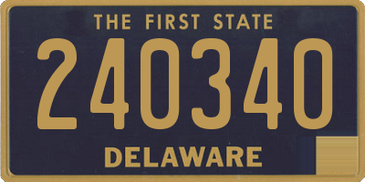 DE license plate 240340