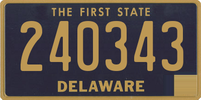 DE license plate 240343