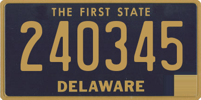DE license plate 240345