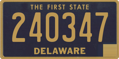 DE license plate 240347