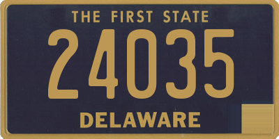 DE license plate 24035