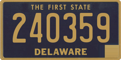 DE license plate 240359