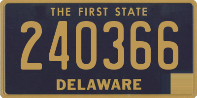 DE license plate 240366