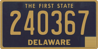 DE license plate 240367
