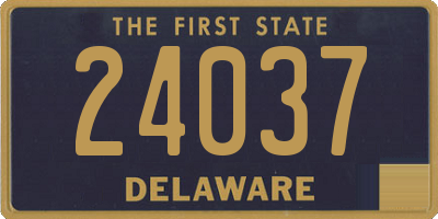 DE license plate 24037