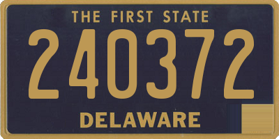 DE license plate 240372