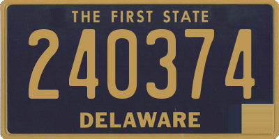 DE license plate 240374