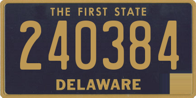 DE license plate 240384