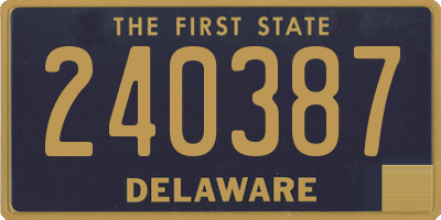 DE license plate 240387