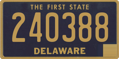 DE license plate 240388