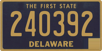DE license plate 240392