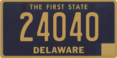 DE license plate 24040