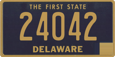 DE license plate 24042