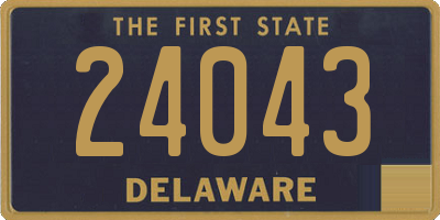 DE license plate 24043