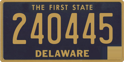 DE license plate 240445