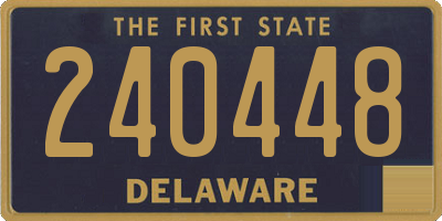 DE license plate 240448
