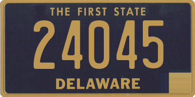 DE license plate 24045